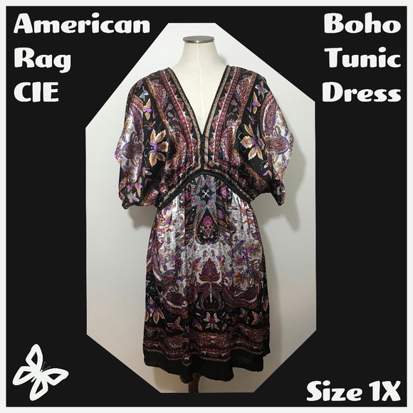 American Rag Dresses & Skirts - HOLD ➕ American Rag CIE Boho Tunic Dress 1X Plus